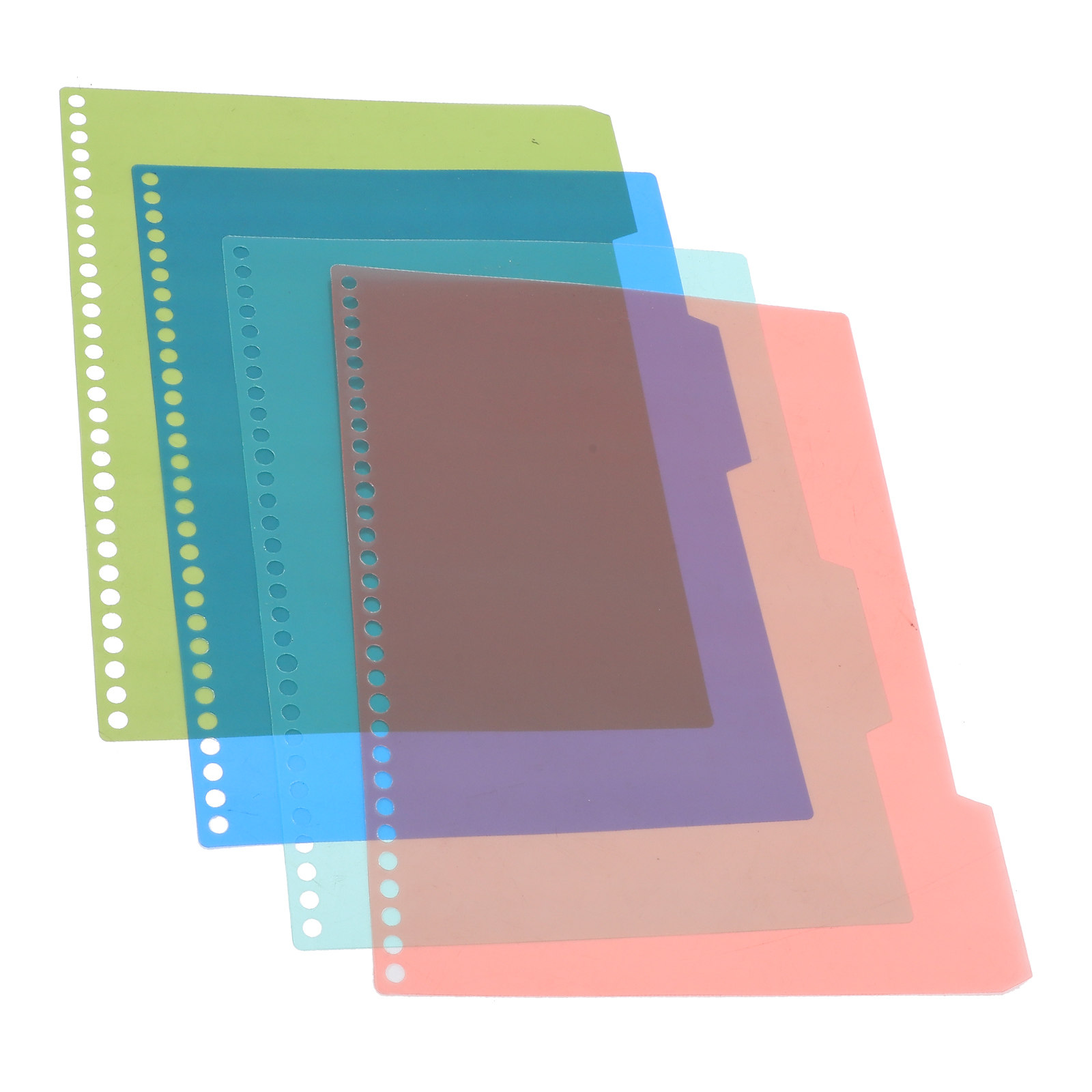 Tab Divider A4 - 4 juegos de separadores de plástico