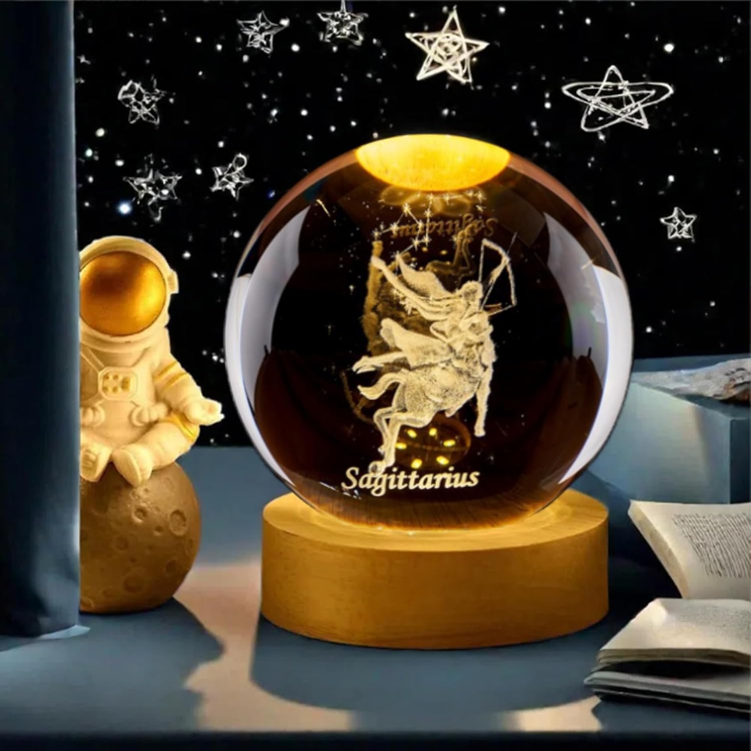 Bola de cristal de Sagitario 3 - Paper Weight Crystal reseña y precio