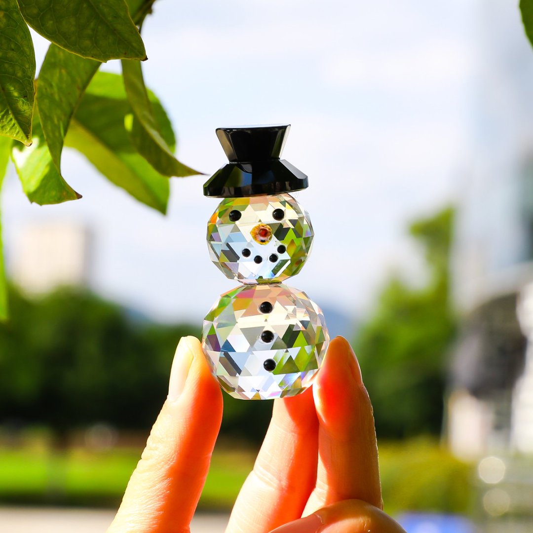 Figuritas de muñeco de nieve c - Paper Weight Crystal reseña y precio