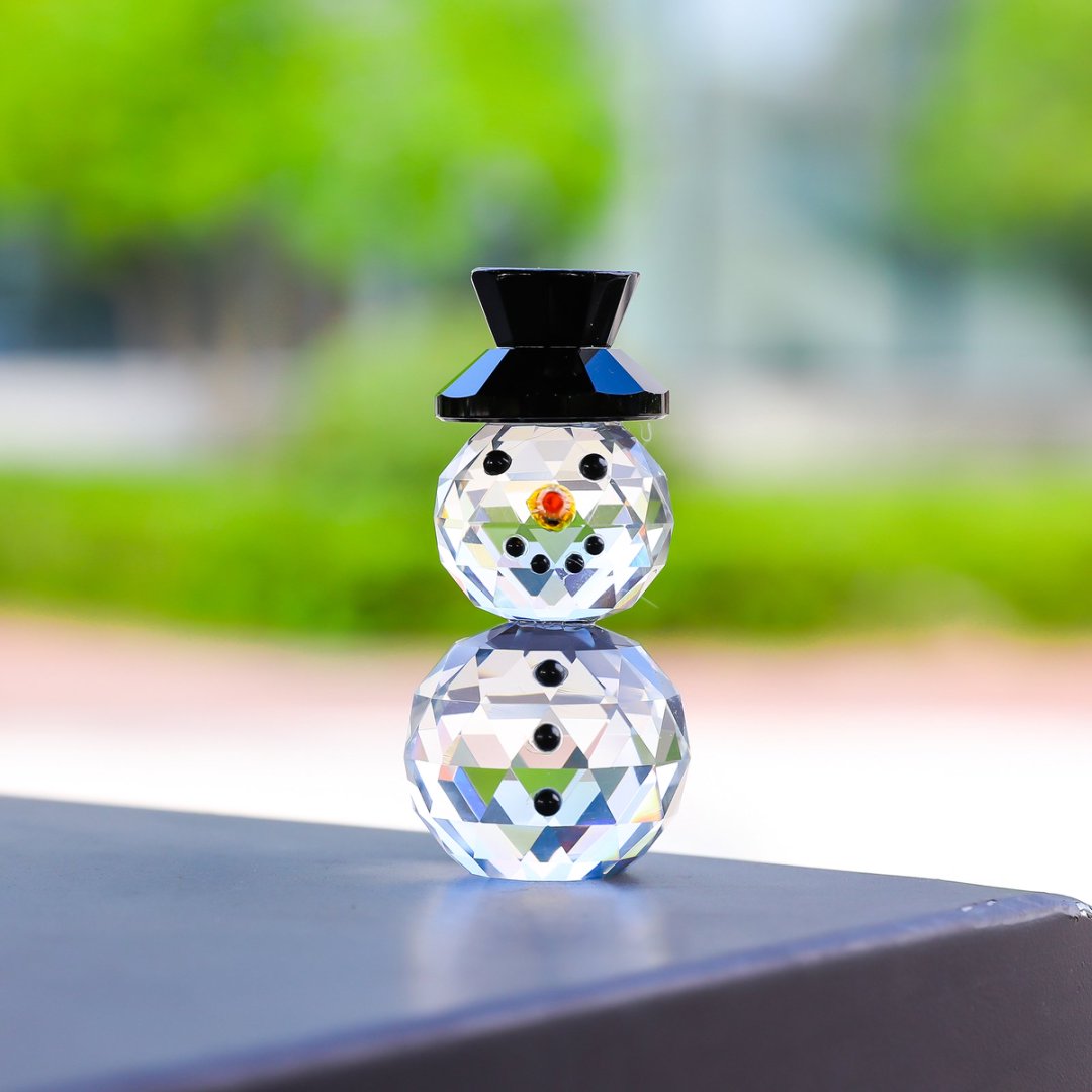 Figuritas de muñeco de nieve c - Paper Weight Crystal reseña y precio